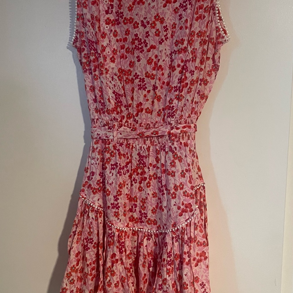 Poupette St. Barth Pink and Red Floral Dress - Picture 3 of 3
